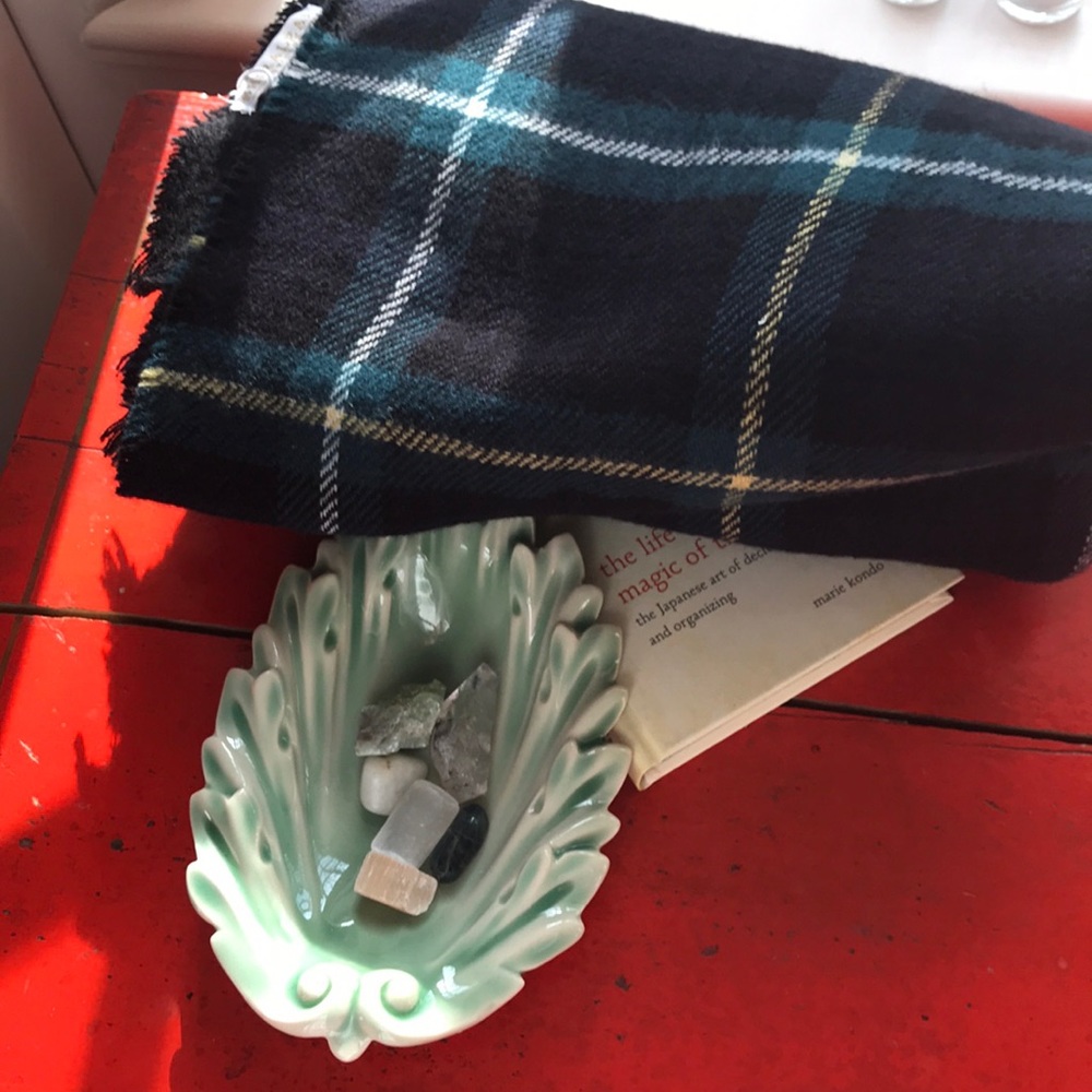 Blanket scarf classic plaid